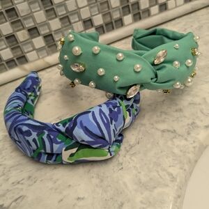 Set Of 2 Hand Made Preppy Headbands